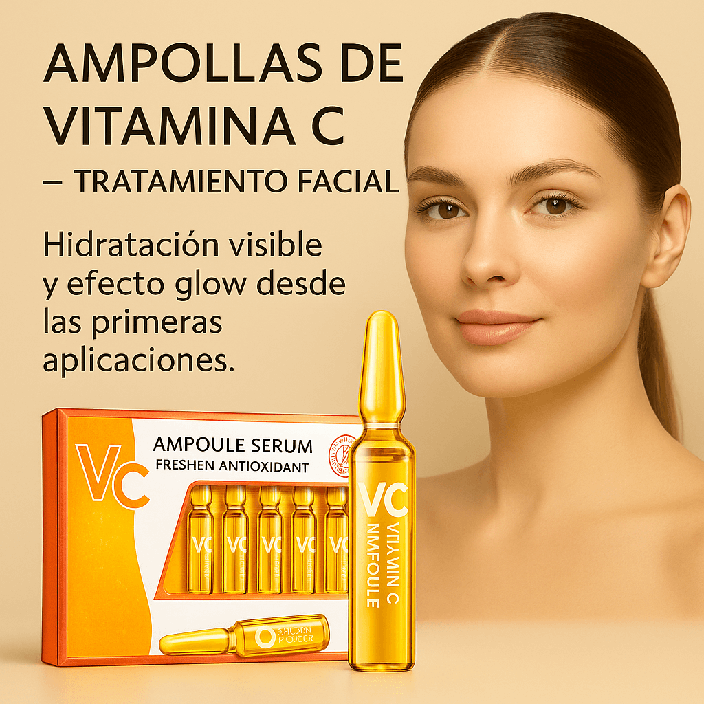  Sérum Facial de Vitamina C en Ampollas